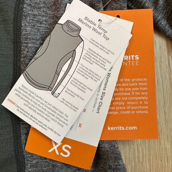 NWT Kerrits Stable Temp Merino Wool Top Size XS - Picture 5 of 11